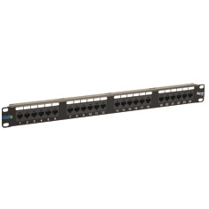 PATCH PANEL, CAT 6, 24-PORT, 1 RMS
