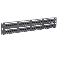 CAT 5E PATCH PANEL 48-PORT 2 RMS