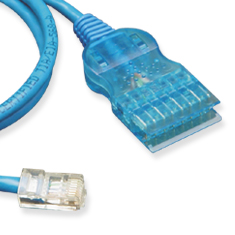 PATCH CORD, IC110-8P8C T568A, BLUE, 10 FT