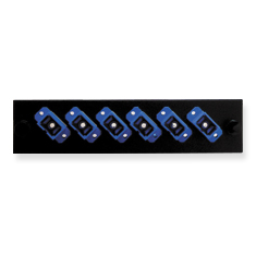SC FIBER OPTIC ADAPTER PANEL 6-SIMPLEX METAL